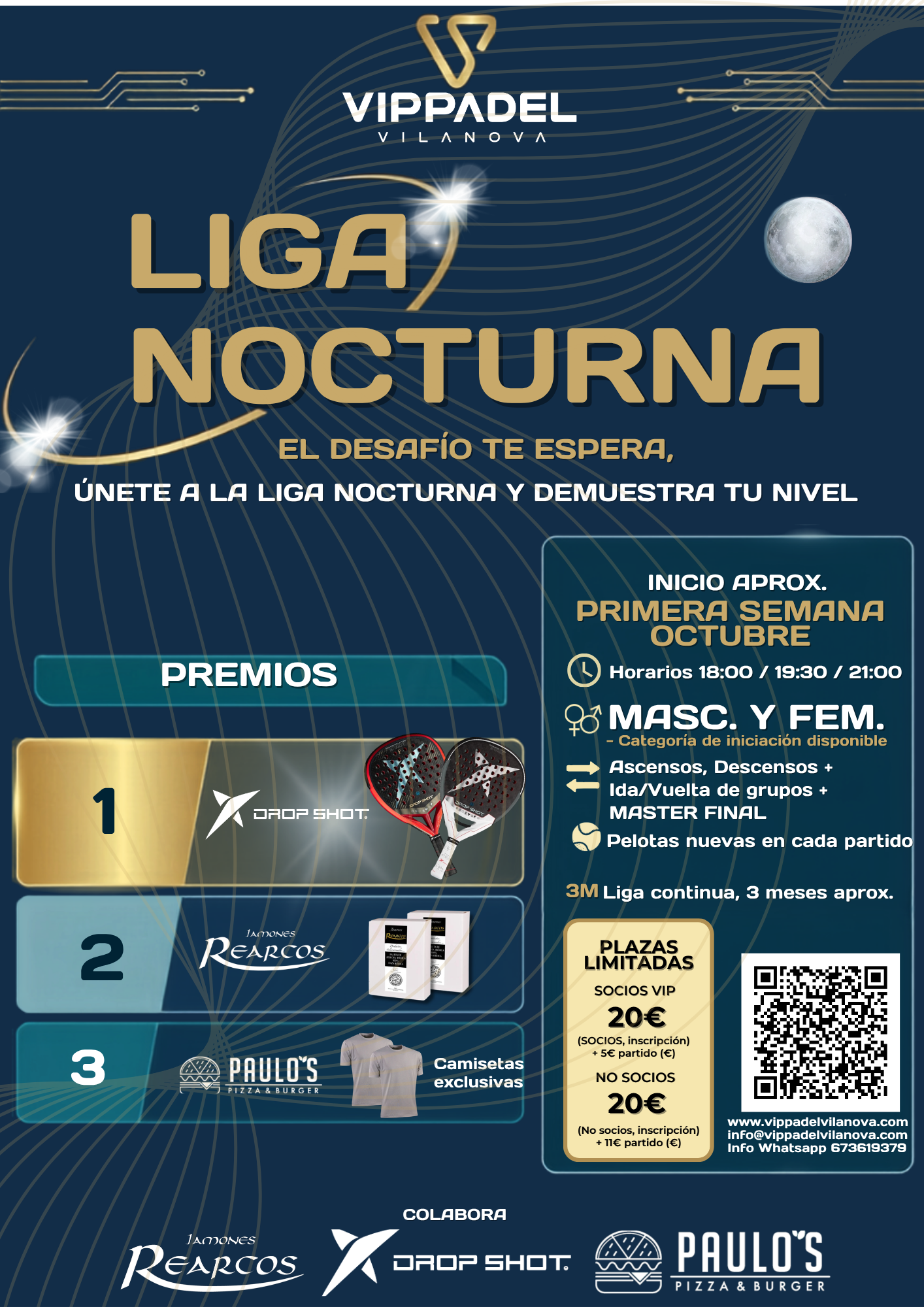 Cartel Liga Nocturna